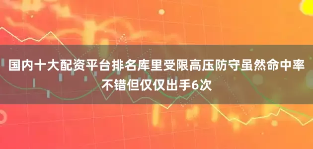 国内十大配资平台排名库里受限高压防守虽然命中率不错但仅仅出手6次